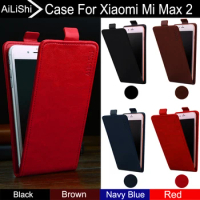 AiLiShi-Leather Case for Xiaomi Mi Max 2 Max2, Up and Down Vertical Phone Flip, Phone Accessories, Factory Direct Tracking