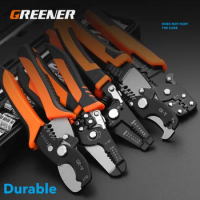 Greener Wire Stripping Plier Crimping Electric Cable Multifunctional Wire Cut Scissors Stripping Pliers Hand Tool