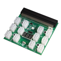 BTC ETH ZEC Mining GPU/PSU Power Supply Board Adapter 12V Support 1600W