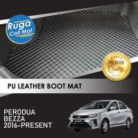 PERODUA BEZZA ( 2016 - 2026 ) Karpet Bonet Kulit PU PREMIUM QUALITY PU Leather Boot Carpet