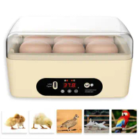 6 Eggs Mini Egg Incubator Automatic Intelligent Egg Hatcher Machine Electric For Chicken Birds Duck Goose Egg Small Egg Hat P4k6