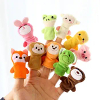 10pcs Children Plush Gloves Finger Puppets Doll Toys for Kids Animals Dolls Hand Toy