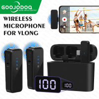 MALAKU MALL GOOJODOQ Microphone Wireless Portable Lavalier Mic Kit 2.4G USB Type C - GO20