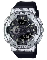 G-shock Men Jam Tangan GM-110GC-1A Resin Black Silver