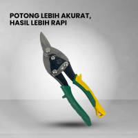 Diskon Produk Baru FeiBao Gunting Seng Baja 10 inci, Material Cromium - Vanadium, Warna Hijau - Kuni