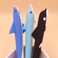 [Hare.D]海洋動物 0.5mm 中性筆 鯊魚 海豚 鯨魚 創意文具 原子筆 卡通學生書寫考試 造型筆