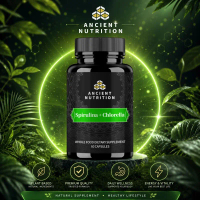 Spirulina + Chlorella, dukung detoks alami tubuh, aman dikonsumsi setiap hari, 60 kapsul
