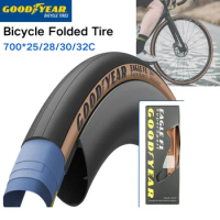 Goodyear Eagle F1 Road Bicycle Tire 700x25C/28C/30C/32C Tube/Tubeless Foldable Anti-puncture 120TPI Gravel Bike Tire Riding Part