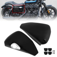 Motorcycle Black Battery Fairing Cover Left Right Protection Cover For Harley Sportster 883 1200 XL 2014-up Moto Accessories
