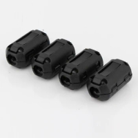 Preffair 4pcs Noise Reduction Cable Clip Ferrite Ring Core Ferrite Cores for Cable Ferrite Ring Core Cable Clip ，black