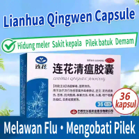 lianhua qingwen jiaonang [1 kotak 36 kapsul] untuk mengobati gejala seperti batuk, sakit tenggorokan