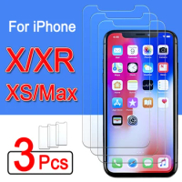 Xmax Screen Protector On For Apple iPhone x Xs Max Xr Tempered Glass i Phone 10 s Protective Glas iP