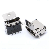10pcs/lot HDMI SMT 19 Pin Female 90 Degree Connector W/ Fixing Hole HDMI PCBA Adapter for PC HDMI Splitter Switch