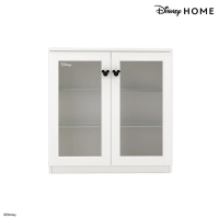 Disney Home ตู้เตี้ยบานเปิด กจ.ใส Disney รุ่น SHOWCASE/80S สีขาว (80x36x85 ซม.)