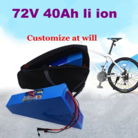 Power Triangle 72v lithium battery pack 72v 40Ah battery electric bike 2000w 1500w scooter kit golf cart 1000w 72v bms + charger