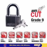 GEMBOK 60MM ANTI POTONG ANTI CAIRAN SETAN ANTI MALING AMSEC