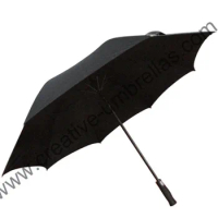 long-handle straight unbreakable self-defense golf umbrellas 14mm carbon fiberglass shaft and double fiber ribs,windproof
