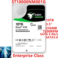 New Original HDD For Seagate 10TB 3.5" SATA 6 Gb/s 256MB 7.2K For Internal Hard Drive For Enterprise Class HDD For ST10000NM001G