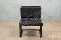 【純真年代】復古LOFT工業風 黑水管 單人 沙發椅 ~HM14495~