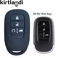Silicone Key Case Remote Protection Car Key Cover for HONDA CIVIC Accord Vezel Pilot CRV Freed 2021 2022 Auto Accessories