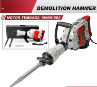 Mesin Jack Hammer Bobok Beton Demolition Listrik JLD Industrial Shockproof 1800W Motor Tembaga High 