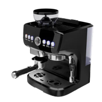 Commercial Italian Semi-automatic Coffee Grinder American Coffee Latte Espresso Coffee Maker with Grinder