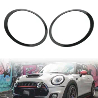 Car Left Right Front Headlights Eyebrow Ring Cover Trim For BMW Mini Cooper R55 R56 R57 2007-2015 Replacement Exterior Parts