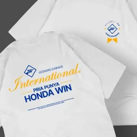 WINNER HOOD β Pria Punya Honda WIN / Kaos Honda WIN / T-Shirt Honda WIN Putih,L