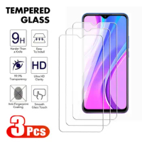 3Pcs Full Tempered Glass For Xiaomi Redmi 8 8A 9A 9C NFC Screen Protector Redmi 8T 9T Note 9 Pro Max Transparent Protective Film