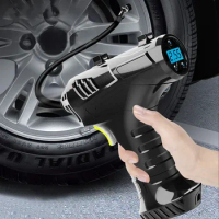 Handheld Portable Car Inflator Pump Digital Display Electric Vehicle Tire Inflator Air Compressor For Motorcycle Bicycle Ball