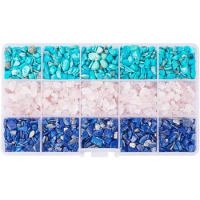 1 Box Tumbled Chip Gemstone Beads Crushed Pieces Undrilled Stone for Jewelry Making Natural Amethyst Natural Lapis Lazuli