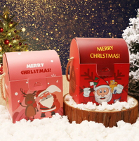 【嚴選&amp;現貨】 聖誕書包手提盒  聖誕節 糖果盒  聖誕節盒 聖誕節  聖誕節包裝盒 聖誕節包裝袋  聖誕節紙盒