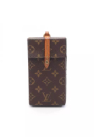 Louis Vuitton Pre-Loved Louis Vuitton box phone case monogram smartphone case PVC leather Brown