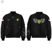 Jaket Bomber Gada Pratama Security HItam Premium Waterproof Anti Air