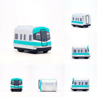 高雄捷運 鐵支路迴力小火車 迴力車 火車玩具 壓克力盒裝 QV012 TR台灣鐵道
