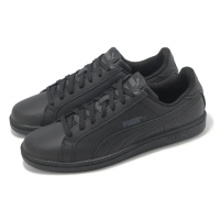 【PUMA】休閒鞋 Puma Smash L 男鞋 女鞋 黑 皮革 全黑 情侶鞋(356722-04)