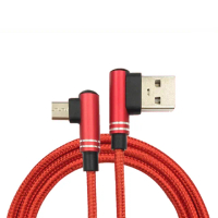 【Xmart】3入 for SONY PS4 無線遊戲手把/遙控手把 專用90度電競USB充電線-120CM-紅色