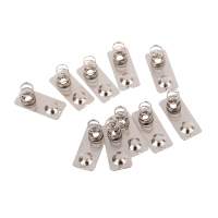 10 unit 21x9mm jenama bateri kad slot perak perak slot perak