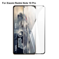 2pcs 9H Full Cover Screen Protector glass For Xiaomi Redmi Note 10 Pro Full Coverage Protective Tempered Glass Red Mi Note10 Pro