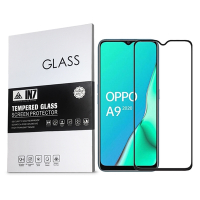 IN7 OPPO A5 /A9 2020 (6.5吋)高清高透光2.5D滿版9H鋼化玻璃保護貼-黑色