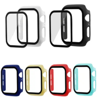 Watch Cover For Apple Watch Series 5 4 3 2 Tempered Glass Screen Protector Film Case For iWatch 42mm 38m 40mm 44mm Full Cover