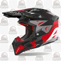 Helm Cross Airoh Aviator 3 Motor Trail MXGP Enduro Motocross Trial SPIN RED MATT
