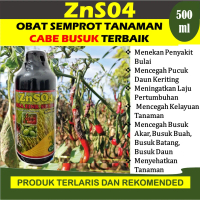 Obat Semprot Organik Anti Daun Cabe Kuning Keriting ZnSO4 500 ml GAZA ZINK SULFATE Anti Patek dan Bu