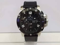 Jam Tangan Alexandre Christie AC6295 Sport Leather Strap Silver Black