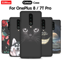 JURCHEN Phone Cases For OnePlus 8 Case One Plus 8 Cartoon Silicone Soft Back Cover For OnePlus 7T Pro Case One Plus 7 T Pro