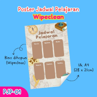 JADWAL PELAJARAN CUSTOM / POSTER PELAJARAN / Poster Edukasi JADWAL PELAJARAN AESTHETIC poster jadwal