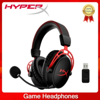 HyperX Cloud Alpha Wireless Gaming Headset 300-hour battery life DTS Headphone Audio Dual Chamber Drivers Noise Canceling Mic