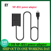 FB NP-BX1 power adapter for Sony ZV-1 black card RX100 M7 M6 M5 M4 M3 M2 RX1RM2 HX99 90 camera CX240E ZV1 HX50