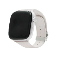【minio】Apple Watch 悠遊卡官方授權認證2.0晶片 食品級矽膠防水悠遊卡錶帶 42/44/45/49mm通用(星光白)