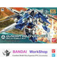 Bandai Original 1/144 HGBD Gundam OO Diver Ace Action Figure Assembly Model Kit Collectible Gifts